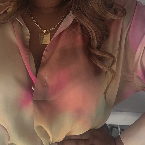 Gold Affirmation Pendant Necklace - Picture 4 of 4